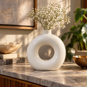 Aura Loop Ceramic Vase